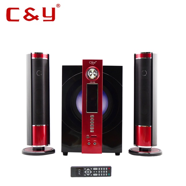 2.1 good home theater speaker system with subwoofer factory wholesale