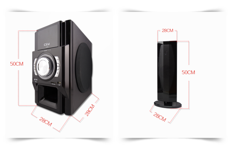 bluetooth speaker system with subwoofer